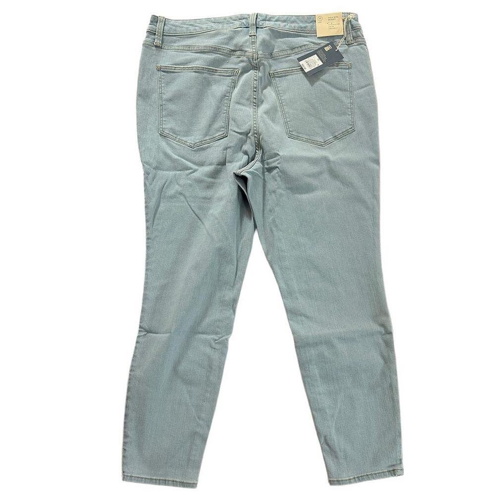 Moms Jeans relaxed fit high rise blue denim petite XXL short 17S women